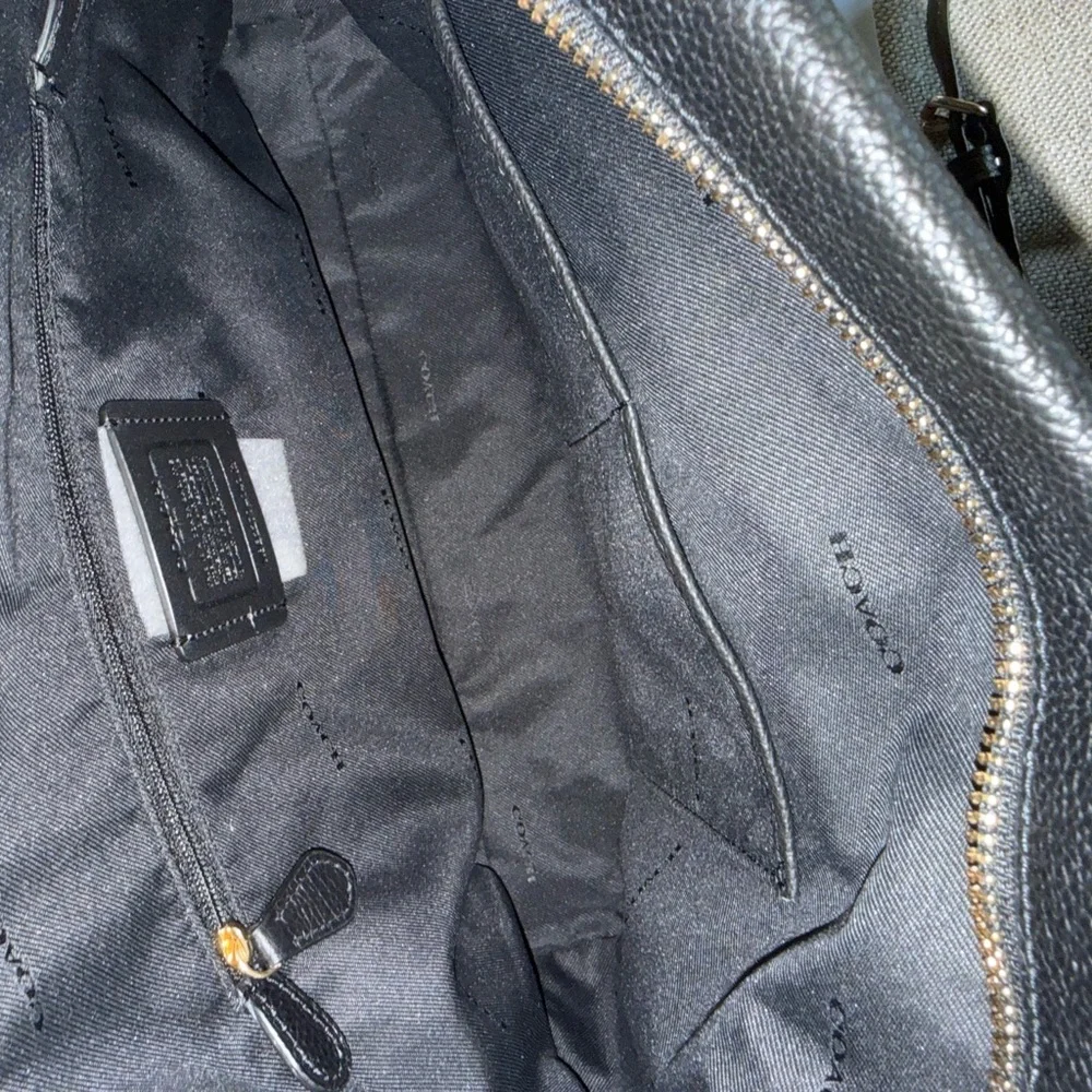 Coach Black Leather Scout Hobo  Bag - Picture 5 of 9